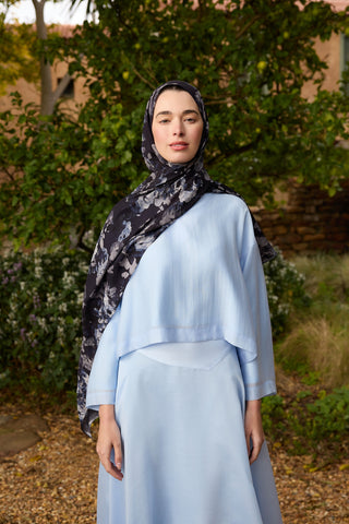 Deluxe Summer Flow Scarf Navy Blue