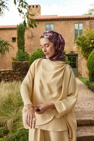 Deluxe Summer Flow Scarf Plum