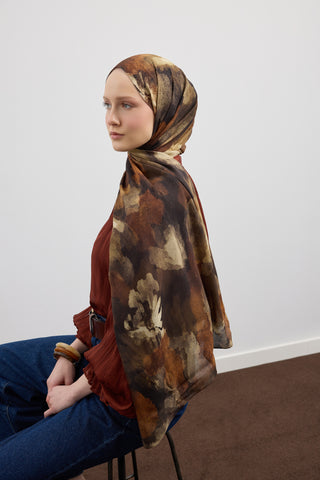 Deluxe Summer Scarf Lizy Mustard