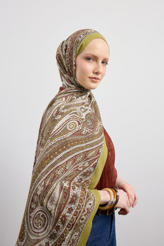 Deluxe Summer Scarf Noa Olive