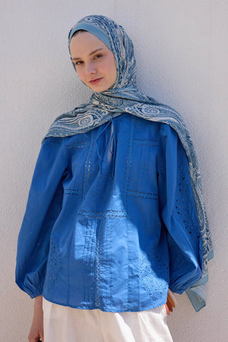 Deluxe Summer Scarf Noa Soft Blue