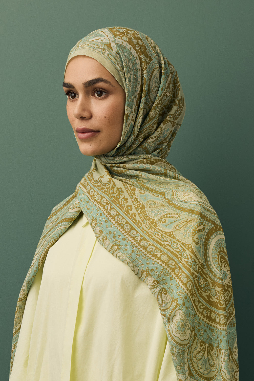 Deluxe Summer Scarf Alice Sage Green