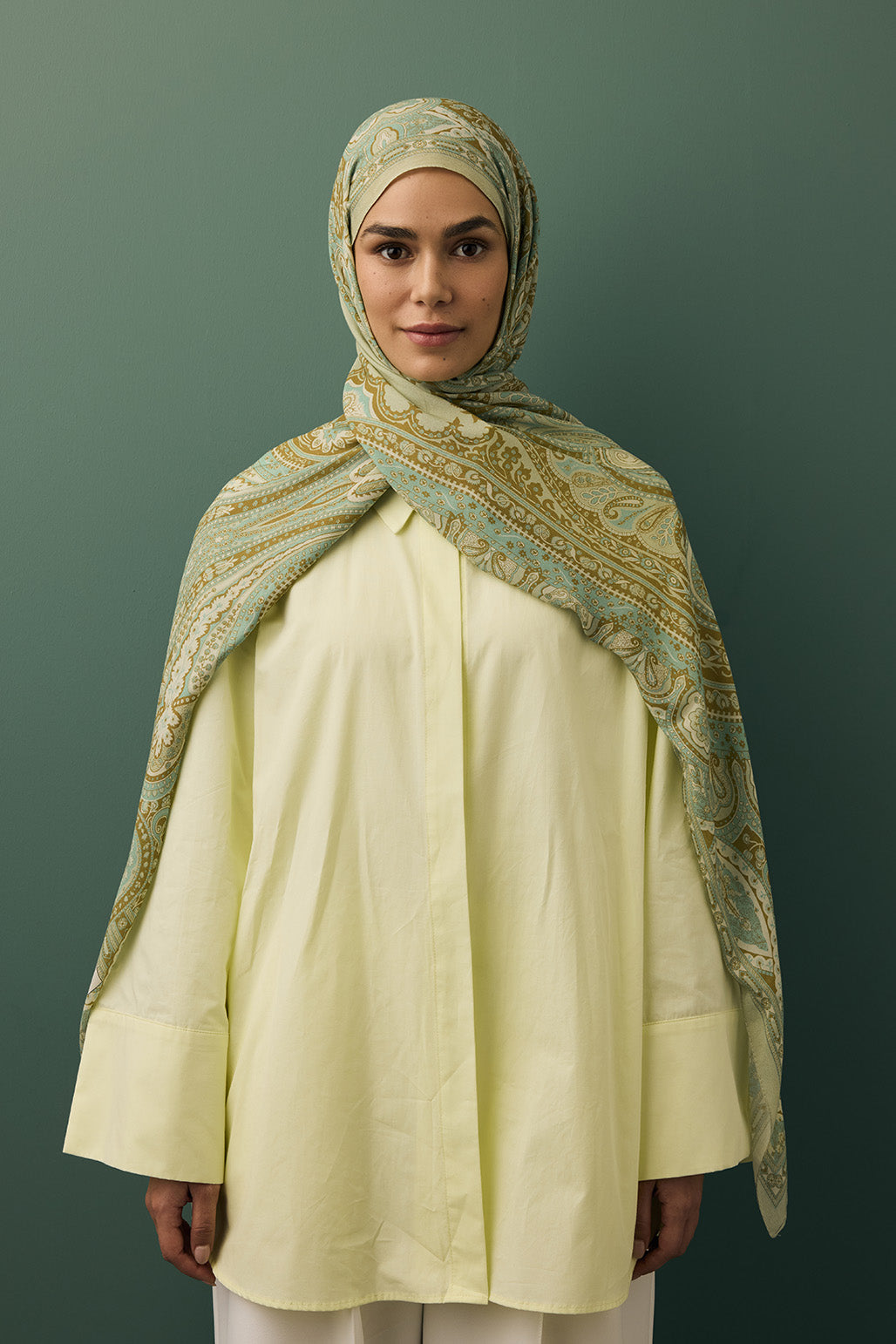 Deluxe Summer Scarf Alice Sage Green