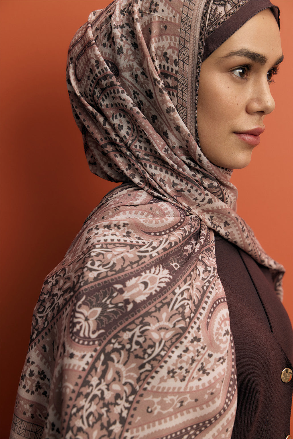 Deluxe Summer Scarf Eva Soft Brown