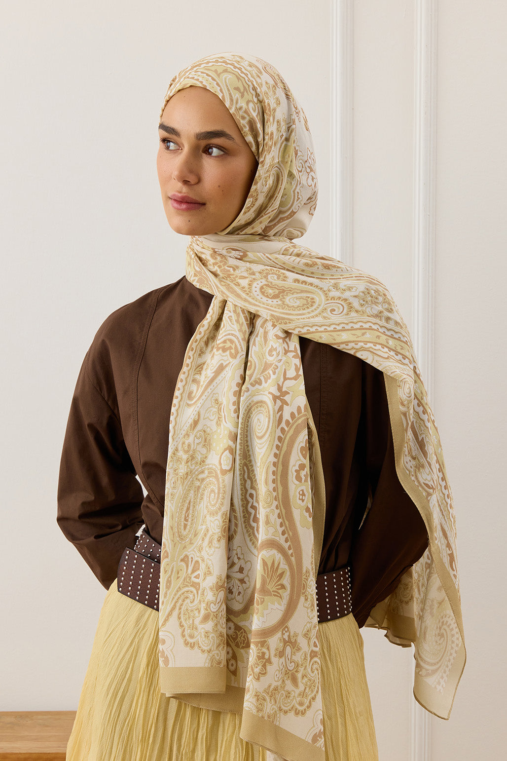 Deluxe Summer Scarf Jade Beige