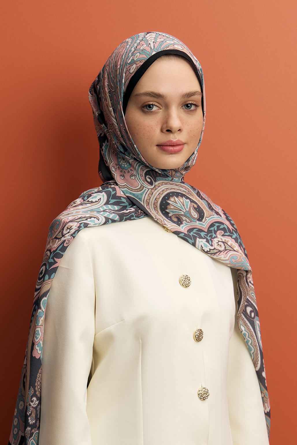 Deluxe Summer Scarf Jade Gray