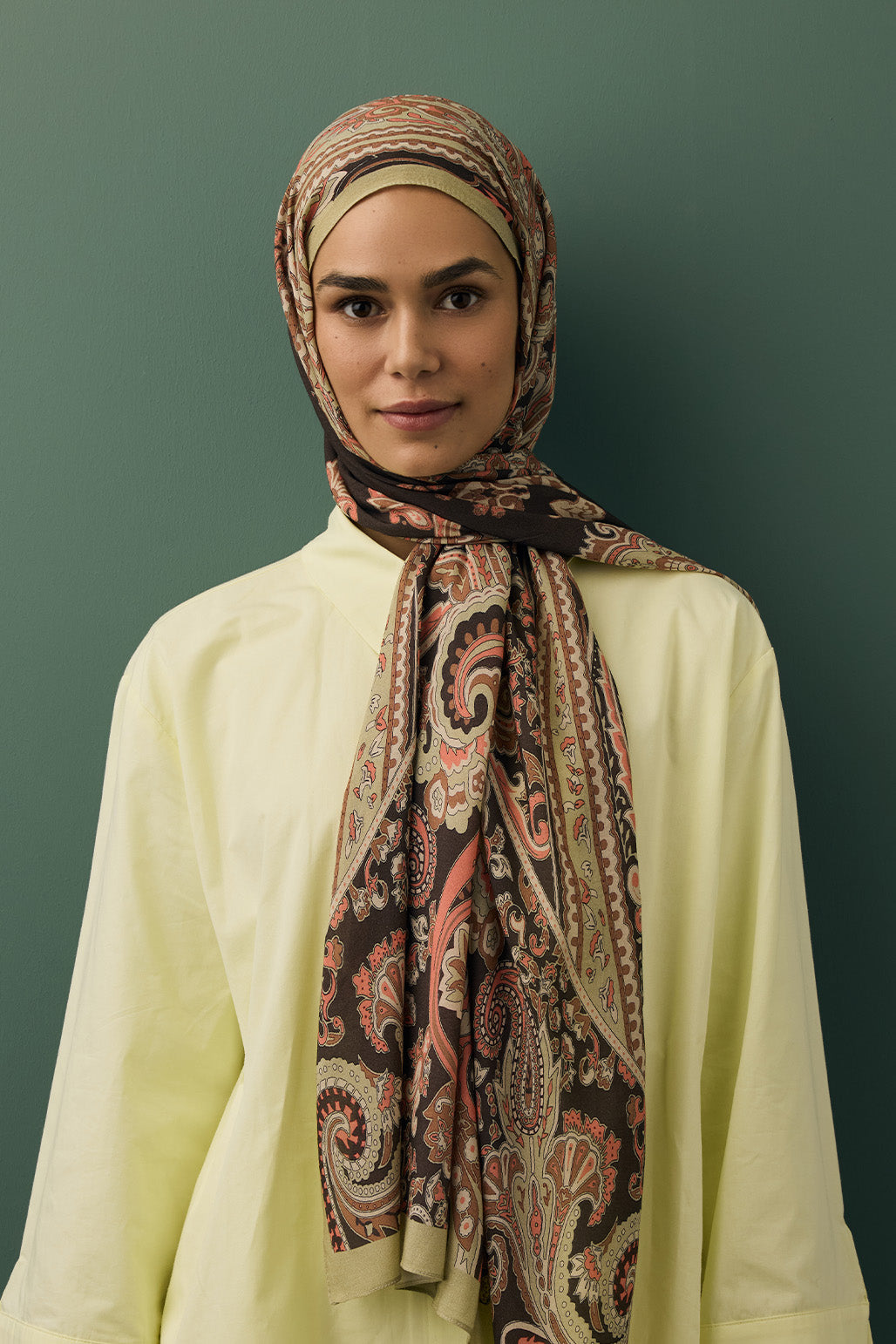 Deluxe Summer Scarf Jade Brown