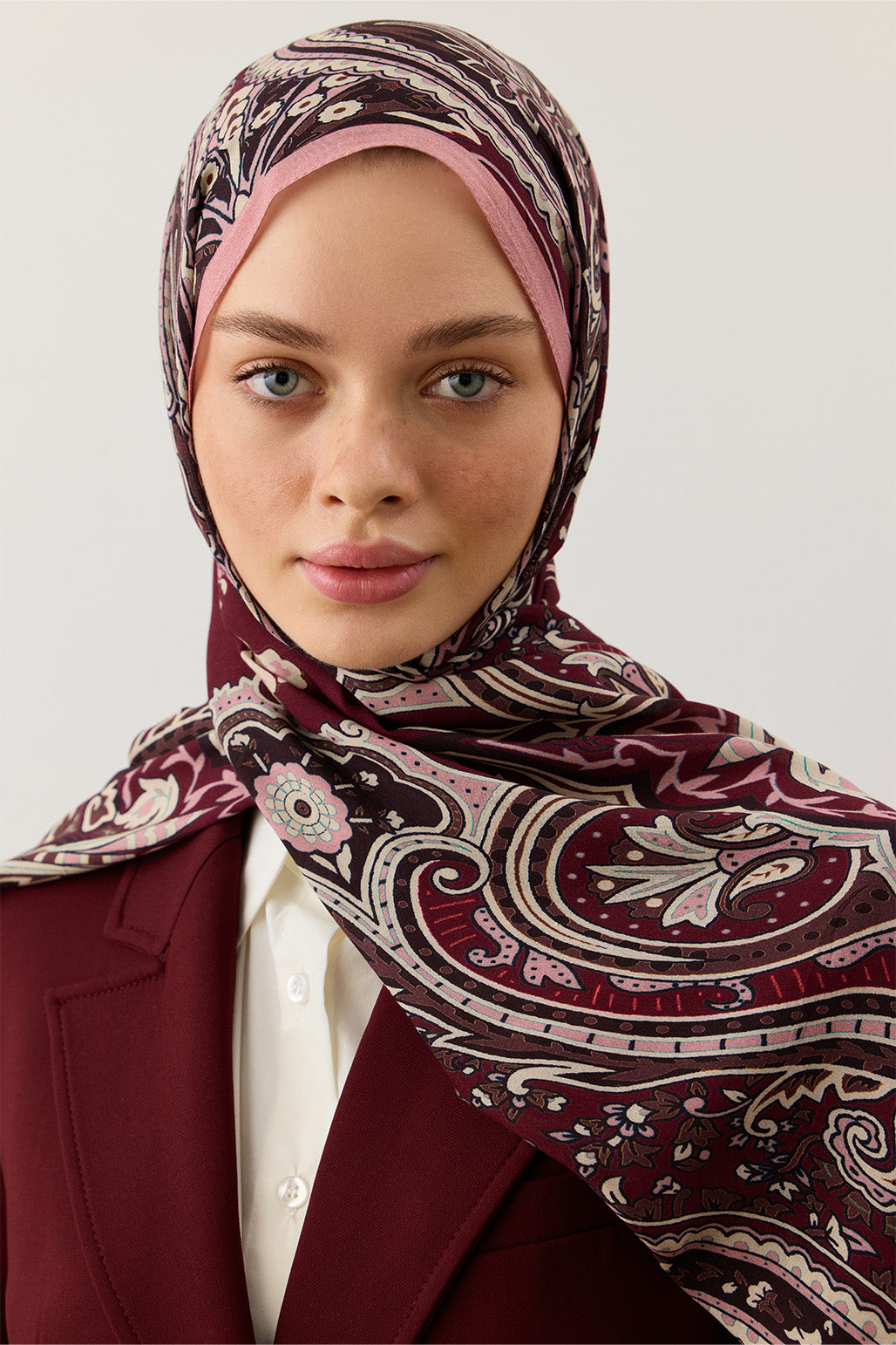 Deluxe Summer Scarf Jade Plum