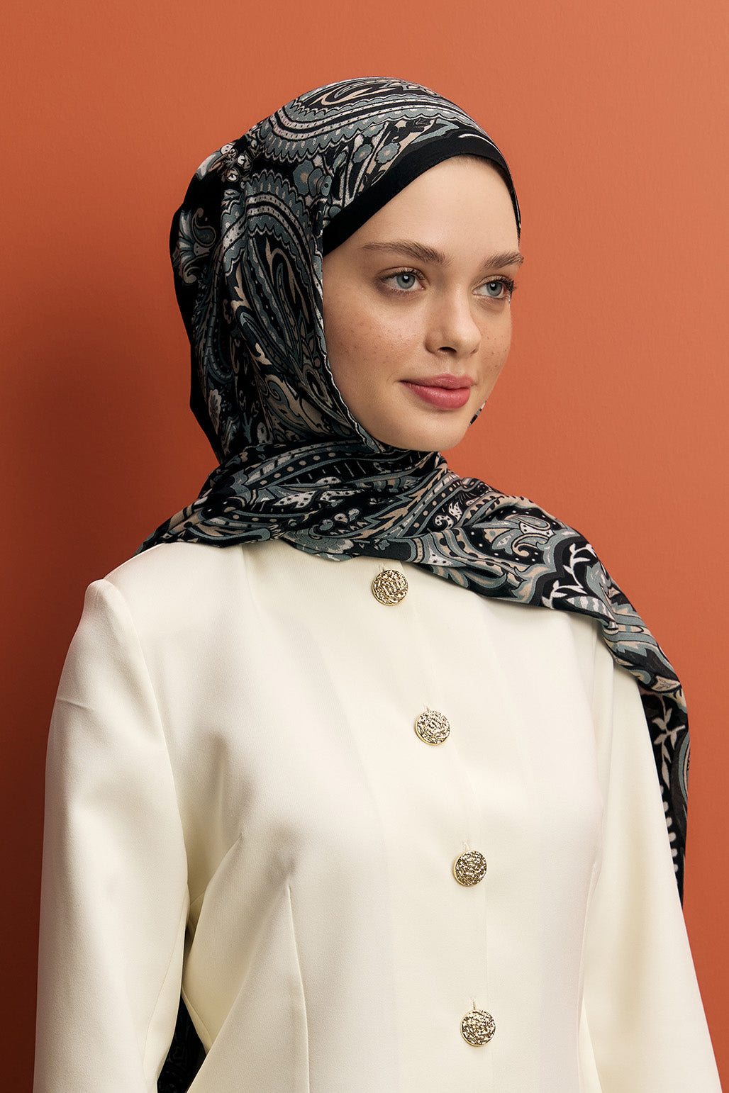 Deluxe Summer Scarf Jade Black