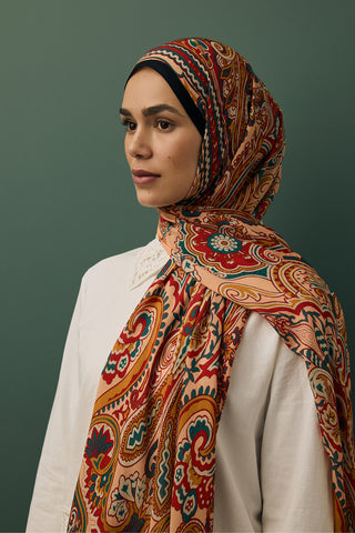 Deluxe Summer Scarf Jade Cinnamon