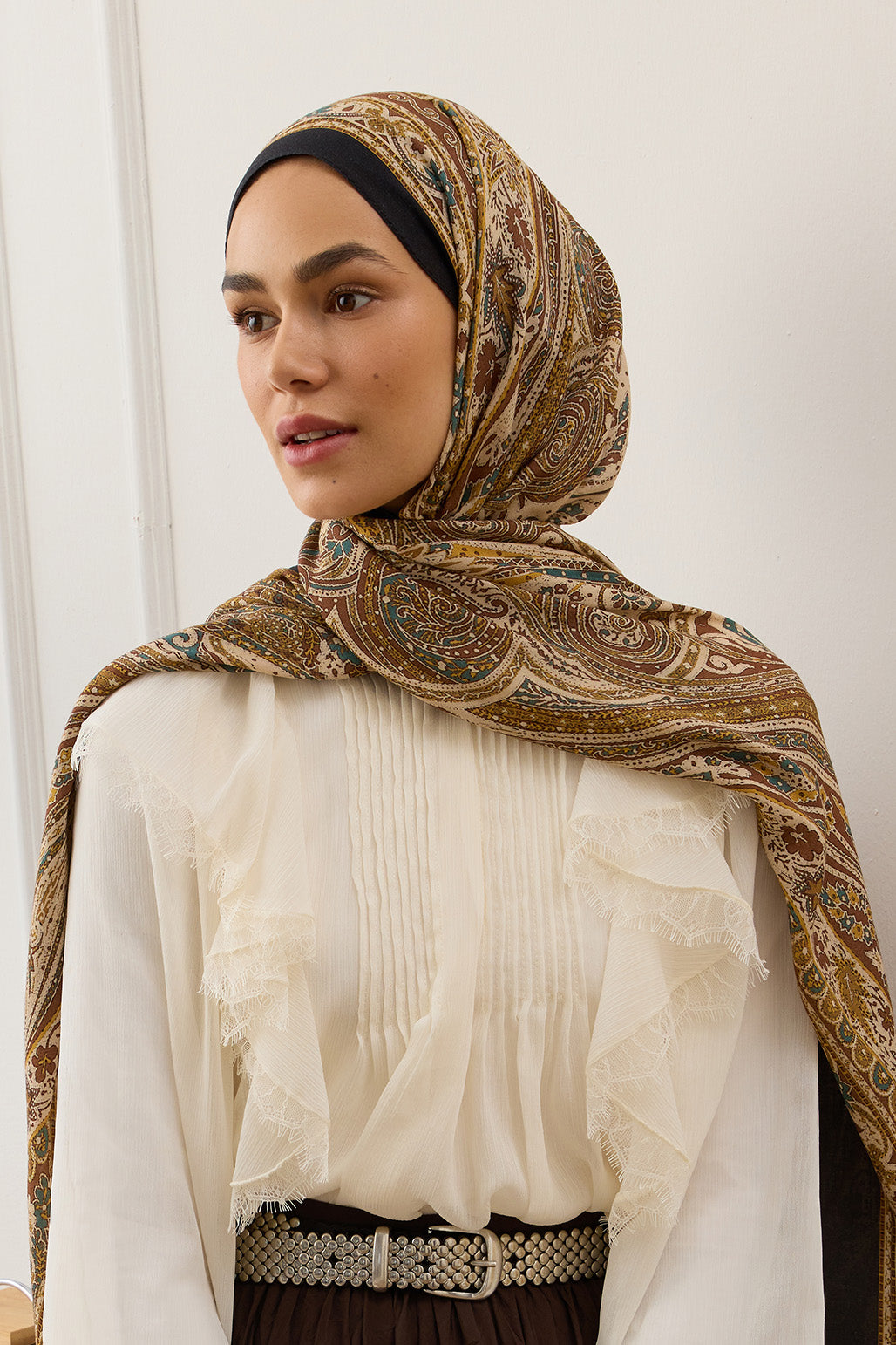 Deluxe Summer Scarf Noa Brown