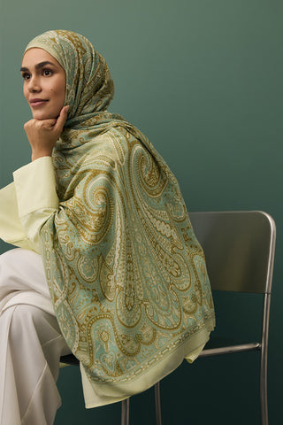 Deluxe Summer Scarf Alice Sage Green