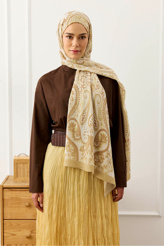 Deluxe Summer Scarf Jade Beige