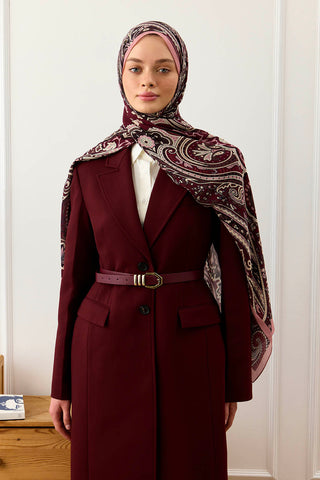 Deluxe Summer Scarf Jade Plum