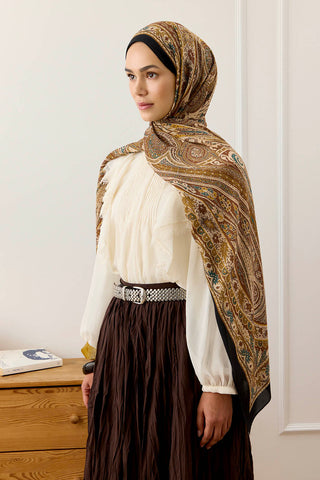 Deluxe Summer Scarf Noa Brown