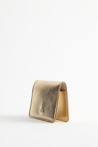 Leather Wallet Gold