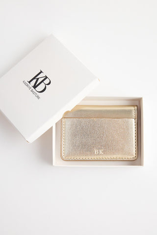 Leather Wallet Gold