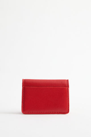 Leather Wallet Red