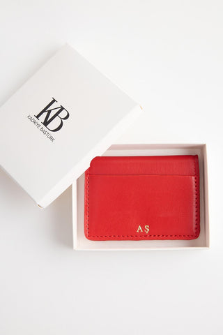 Leather Wallet Red