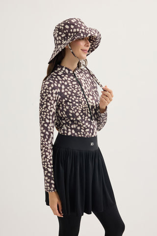 Printed Tie-Up Bucket Hat Bambi