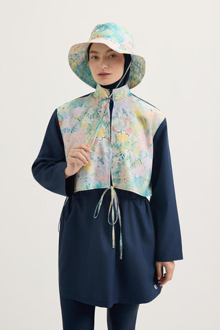 Printed Tie-Up Bucket Hat Mint