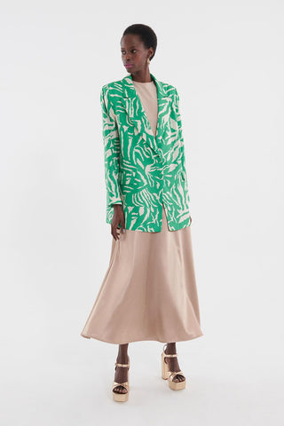 Patterned Jacket Green