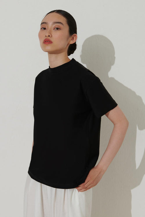 Basic Cotton T-Shirt Black