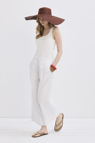 Doren Linen Trousers Ecru