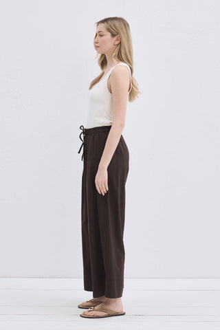 Doren Linen Trousers Brown