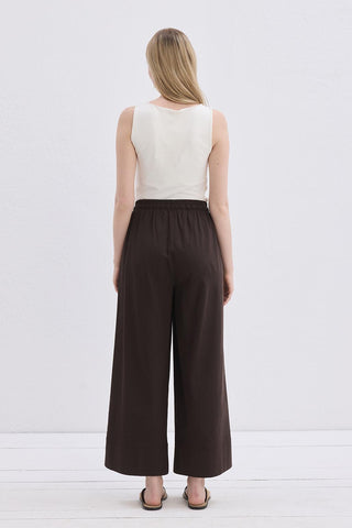 Doren Linen Trousers Brown