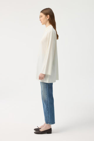 Button Front Lightweight Knit Cardigan Ecru