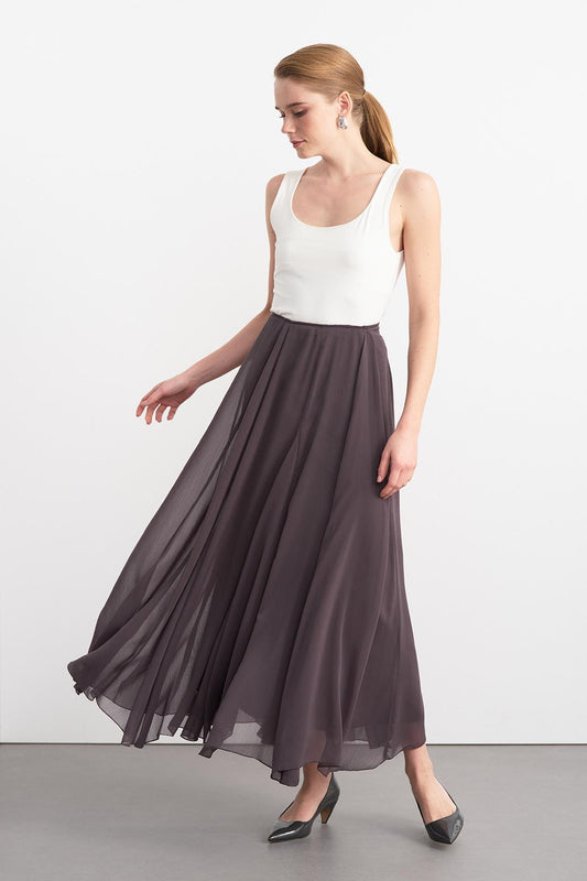 Eva Long Skirt Anthracite