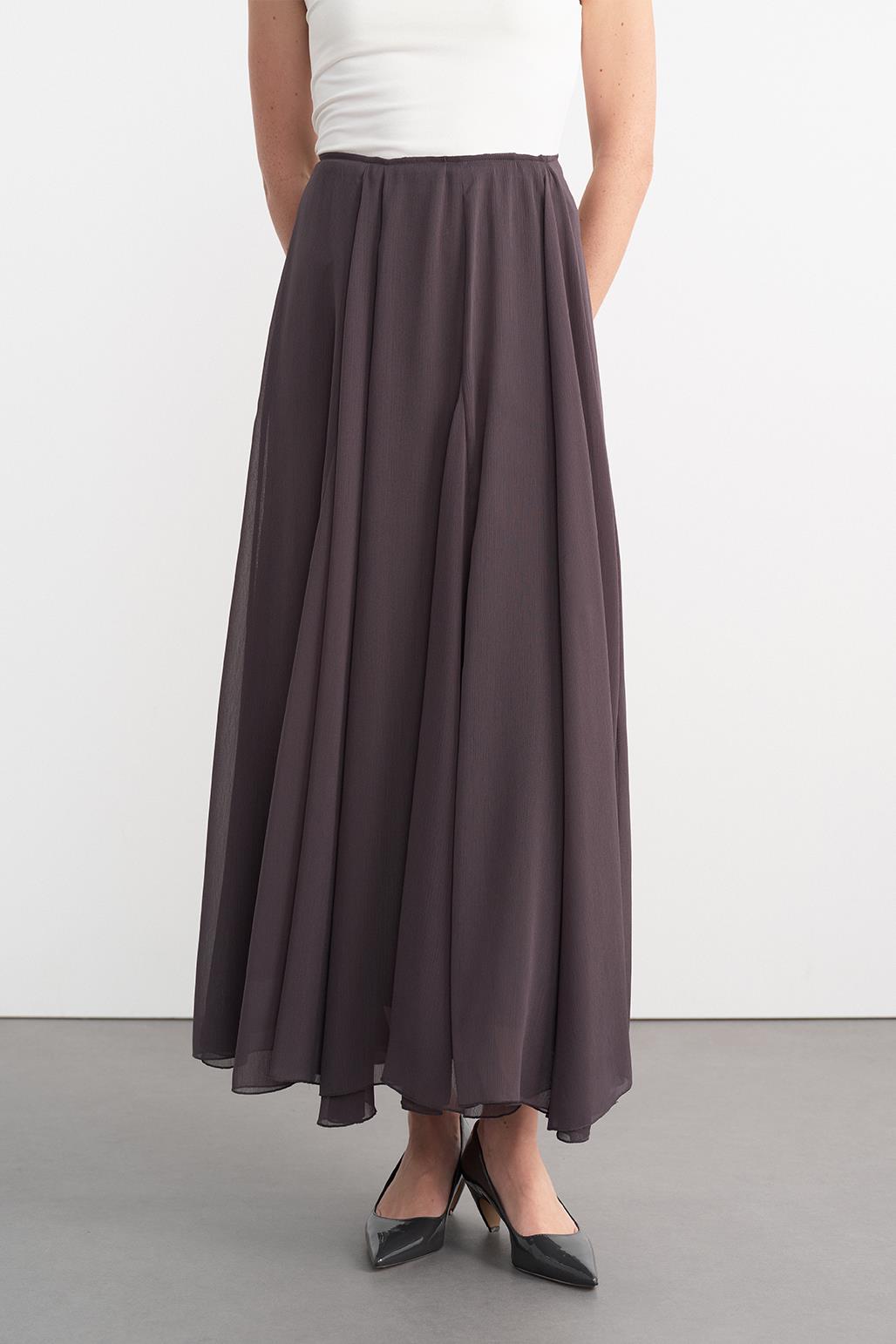 Eva Long Skirt Anthracite