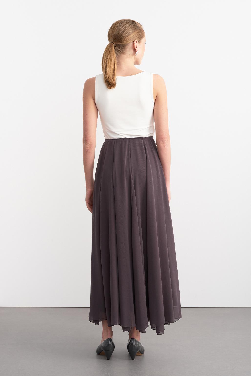 Eva Long Skirt Anthracite