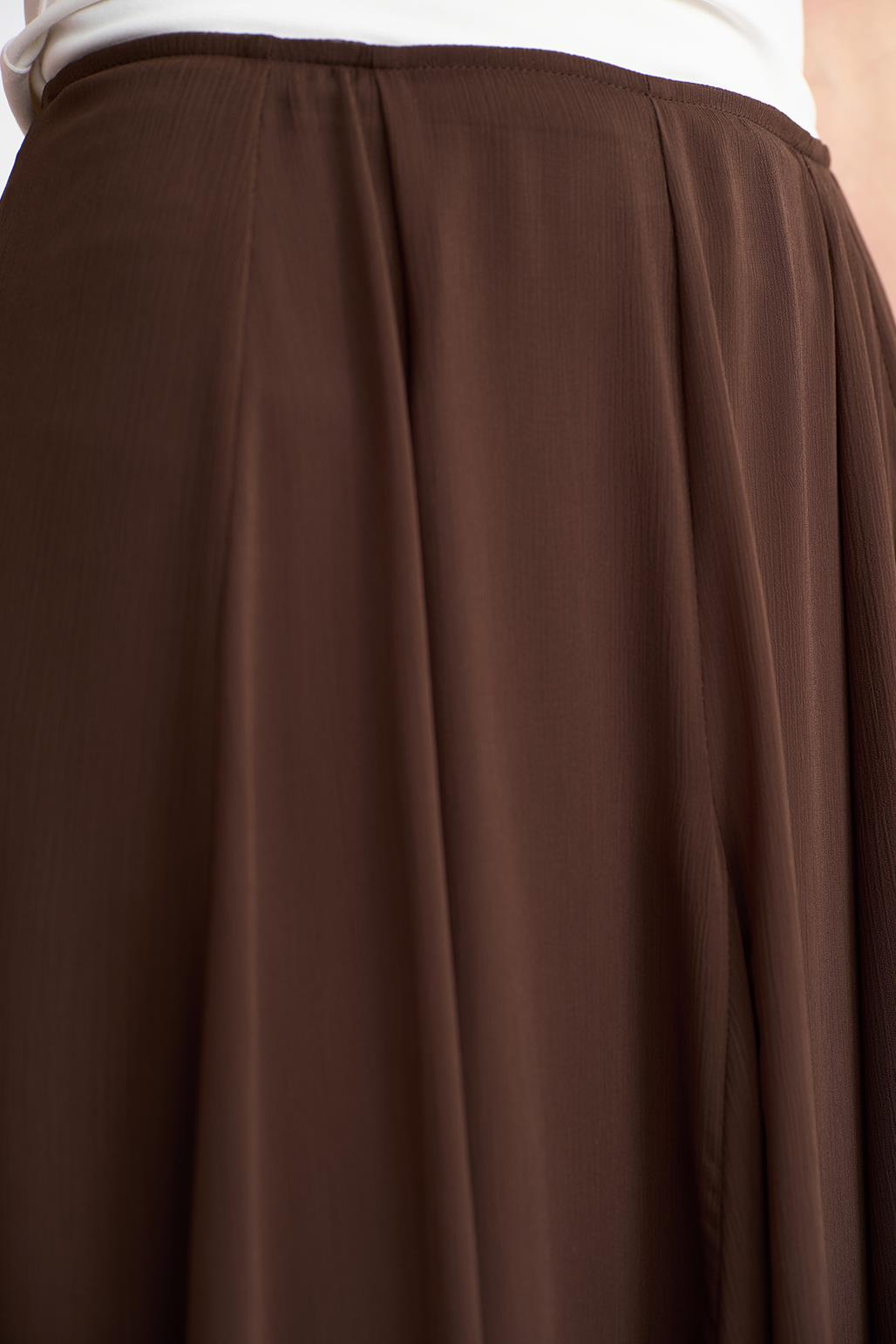 Eva Long Skirt Brown