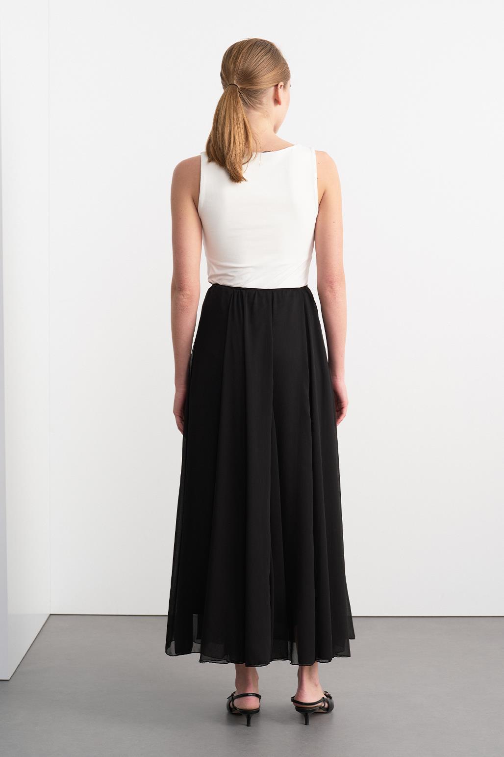 Eva Long Skirt Black