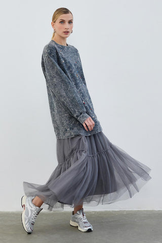 Fara Stone Sweatshirt Smoked