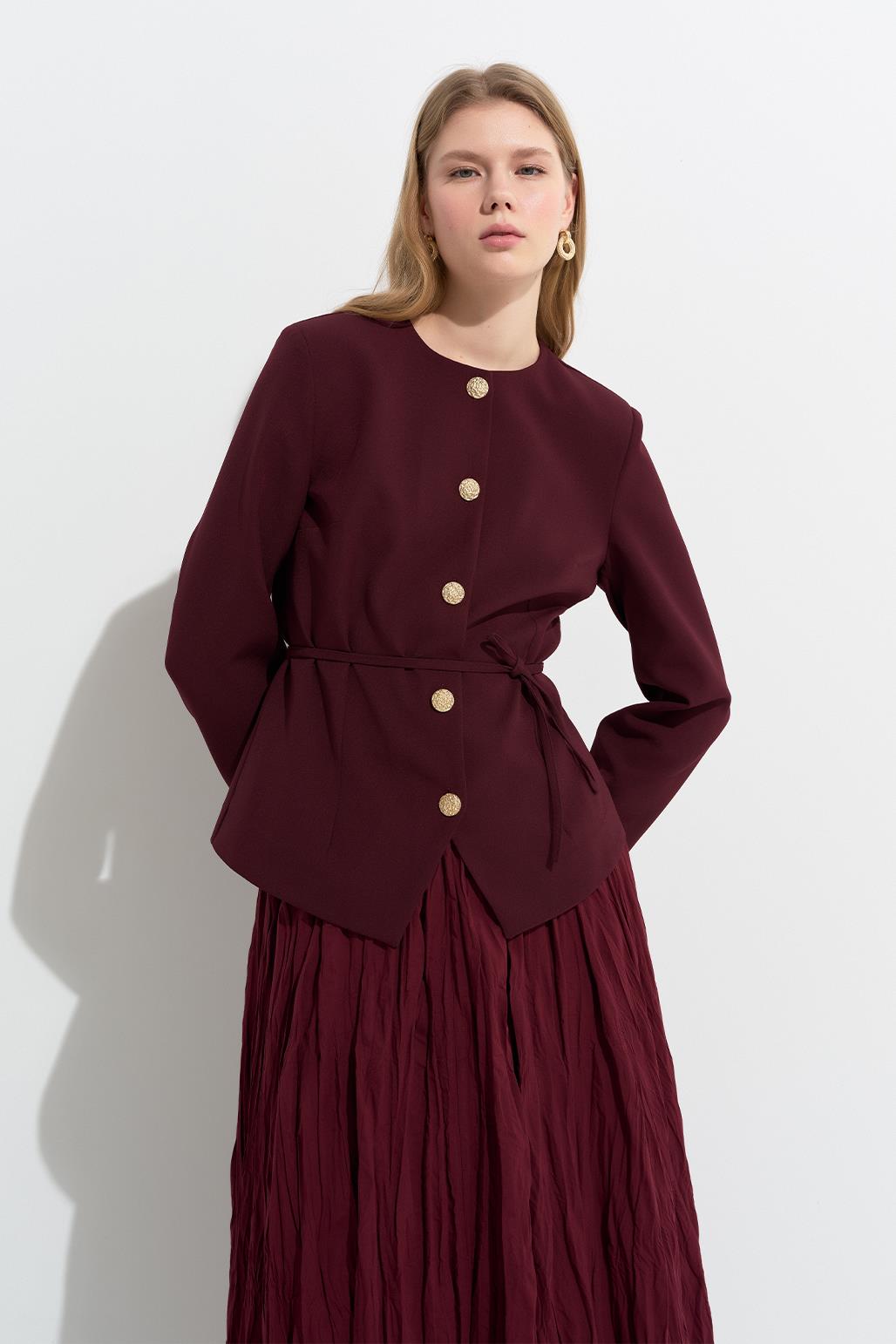 Farla Fit Jacket Burgundy