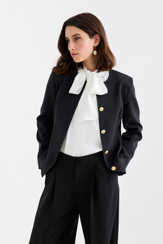 Farla Fit Ceket Black