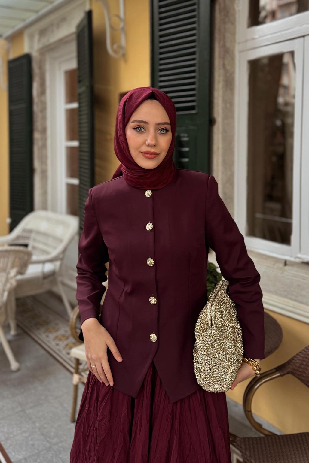 Farla Fit Jacket Burgundy