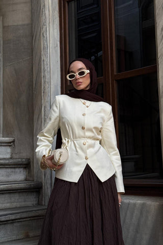 Farla Fit Jacket Ecru