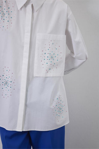 Feya Diamond Shirt Ecru