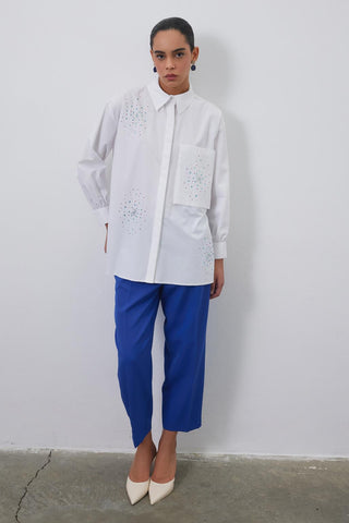 Feya Diamond Shirt Ecru