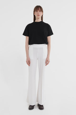 Fit Lycra Trousers Ecru