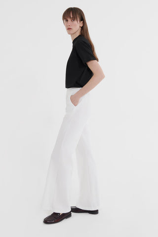 Fit Lycra Trousers Ecru