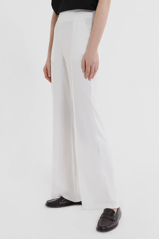 Fit Lycra Trousers Ecru