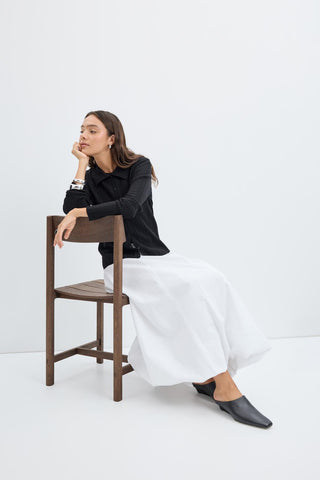 Ribbed Knit Cardigan Black