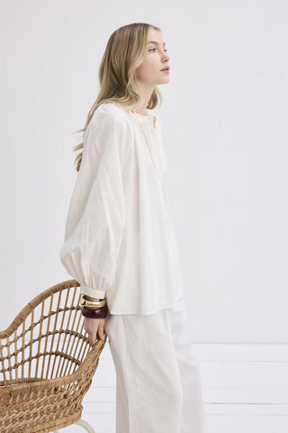 Flam Linen Shirt Ecru