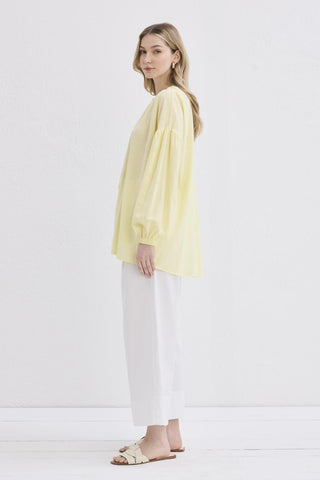 Flam Linen Shirt Yellow