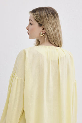 Flam Linen Shirt Yellow
